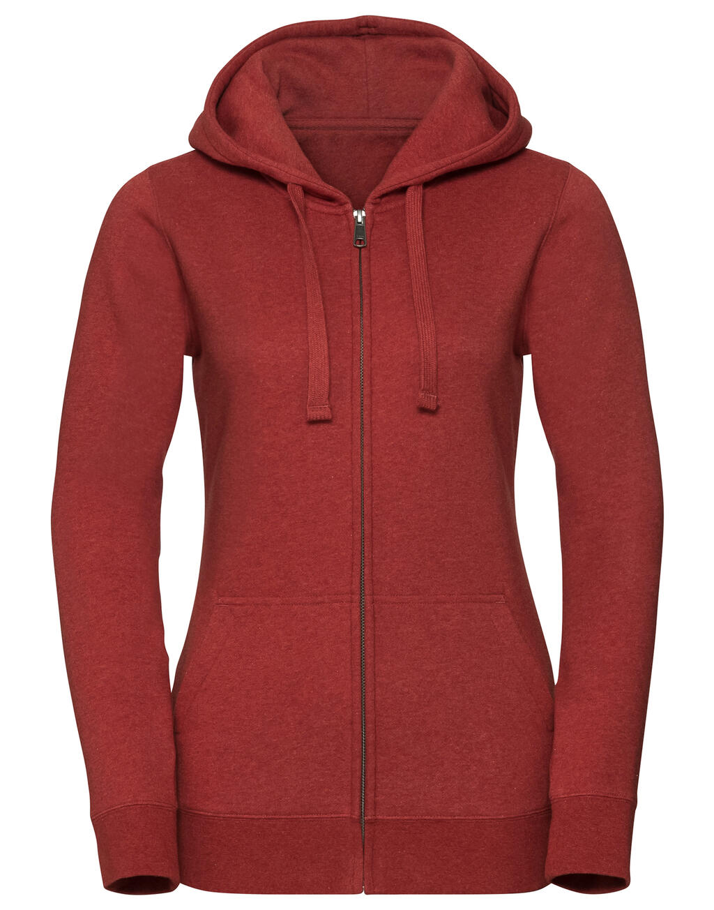 Sudadera Authentic Melange capucha/zip mujer