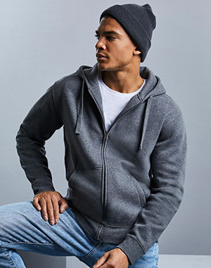 Russell Europe Sudadera Authentic Melange capucha/zip hombre