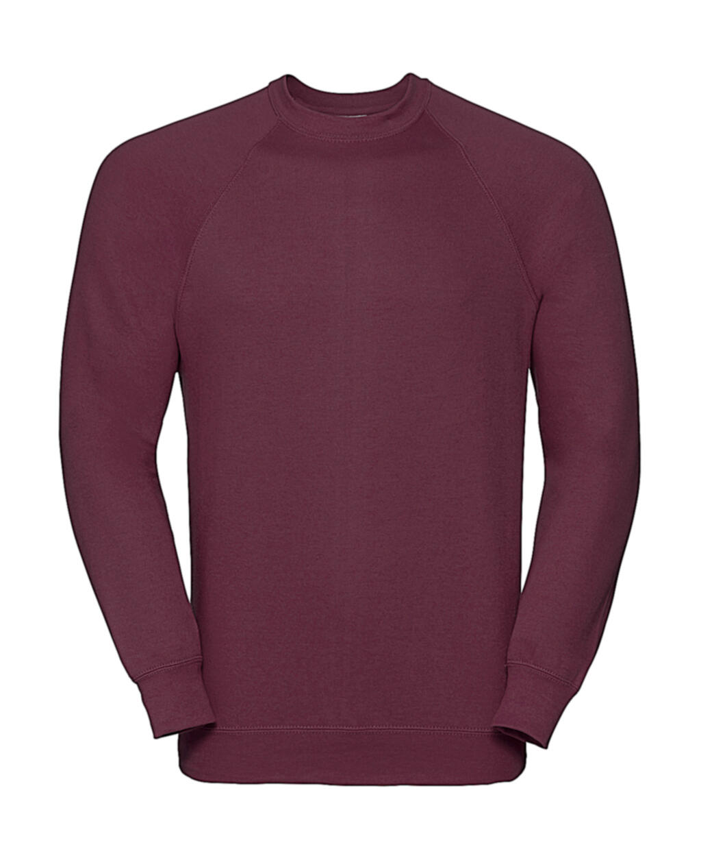 Sudadera manga raglán unisex Burgundy