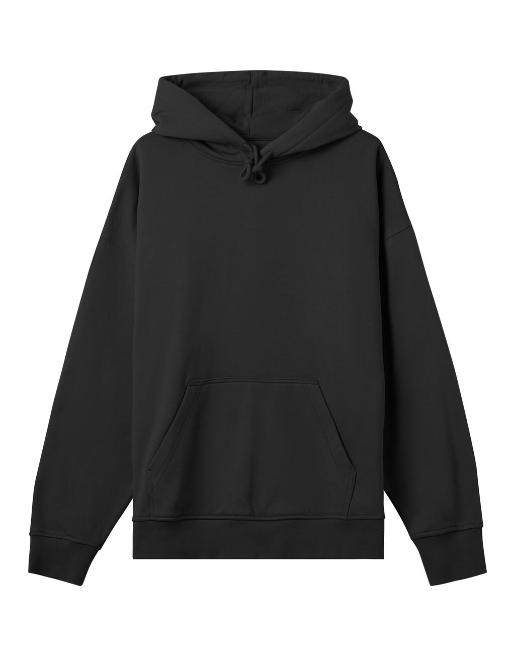 Mens Boxy Hoodie Off Black