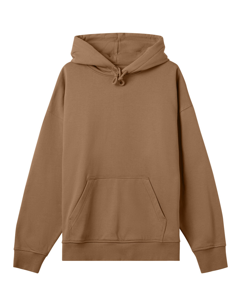 Mens Boxy Hoodie Toffee Brown