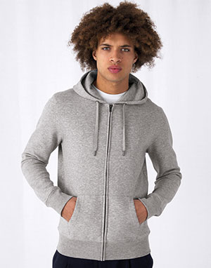 B & C Sudadera King con capucha y cremallera