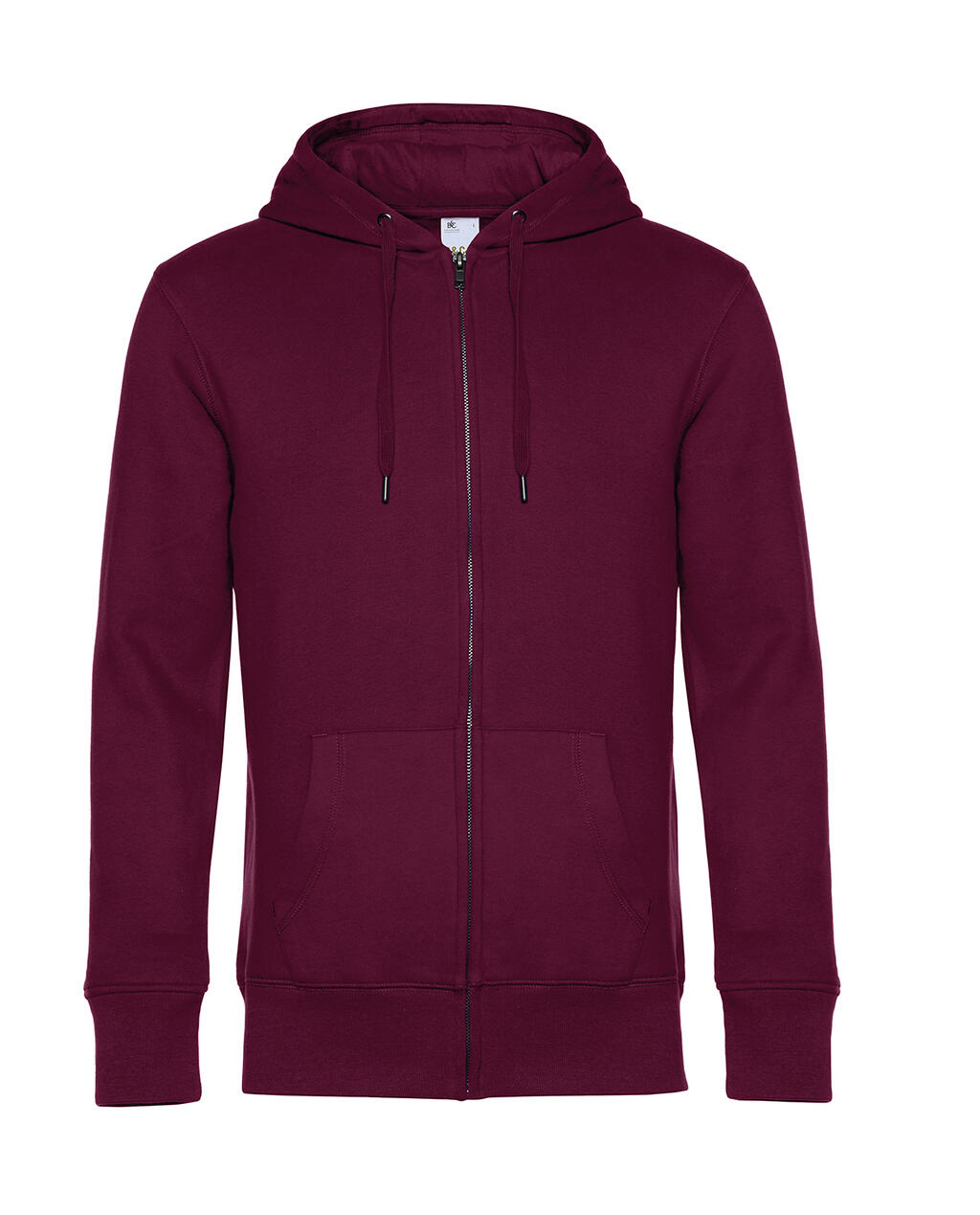 Sudadera King con capucha y cremallera hombre Dark Cherry