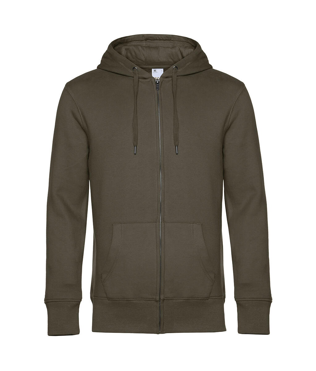 Sudadera King con capucha y cremallera hombre Khaki