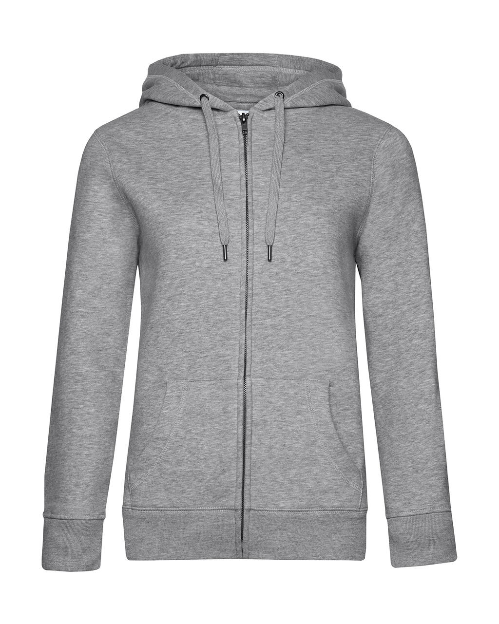 Sudadera Queen con capucha y cremallera mujer  Heather Grey