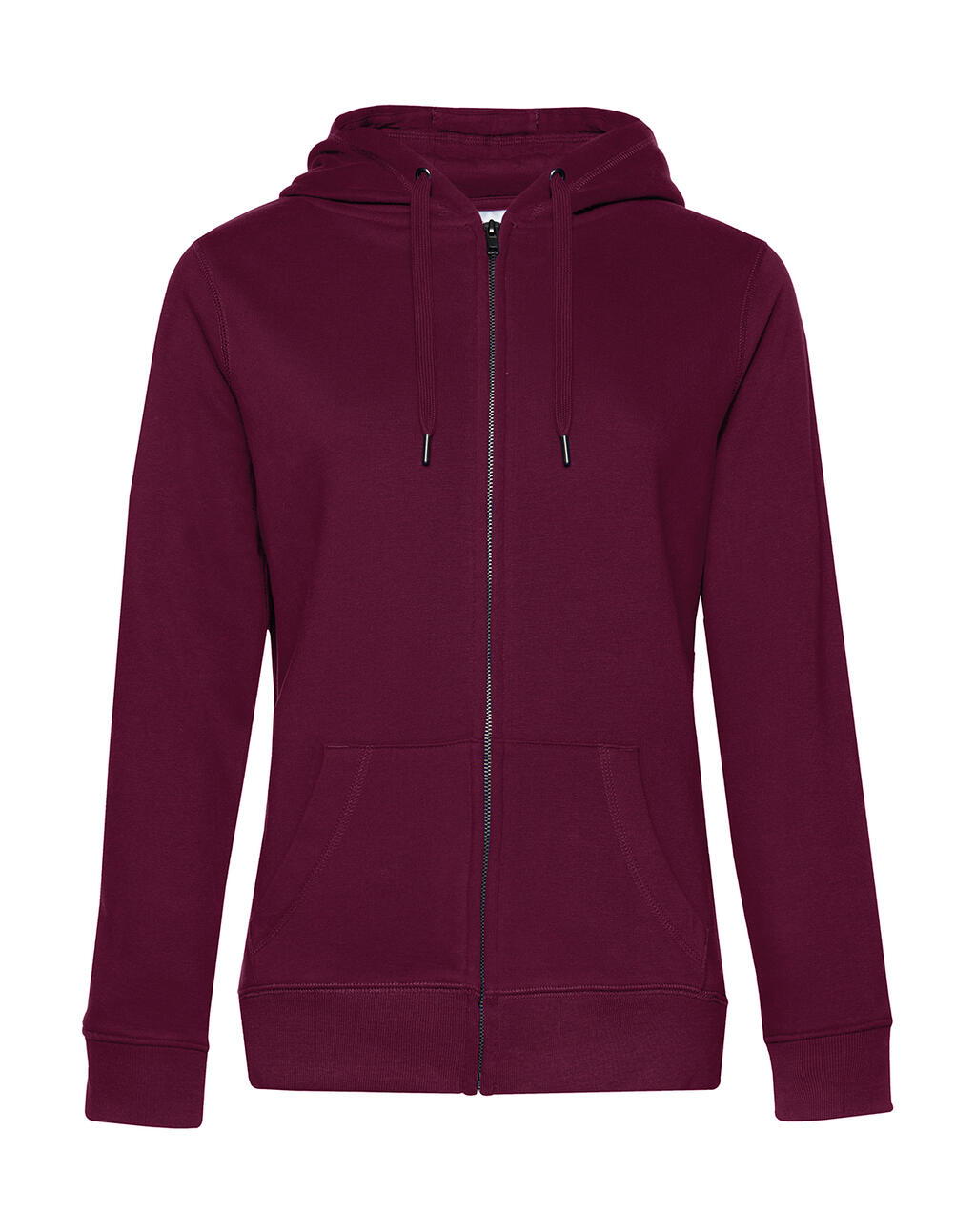 Sudadera Queen con capucha y cremallera mujer  Dark Cherry
