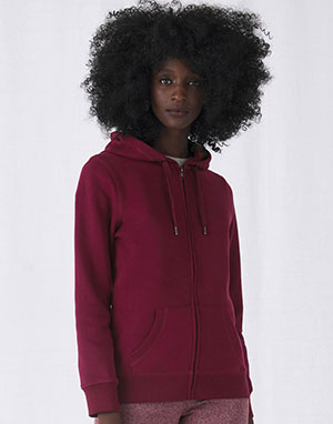 B & C Sudadera Queen con capucha y cremallera mujer