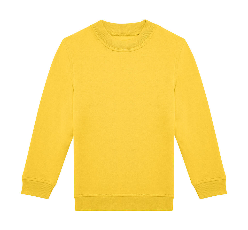 Sudadera de Cuello Redondo para Niño ID.332 Pop Yellow