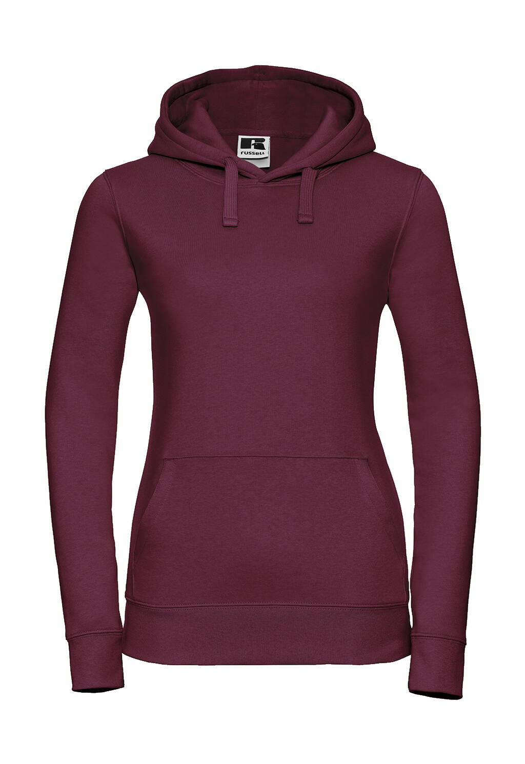 Sudadera Authentic capucha mujer Burgundy