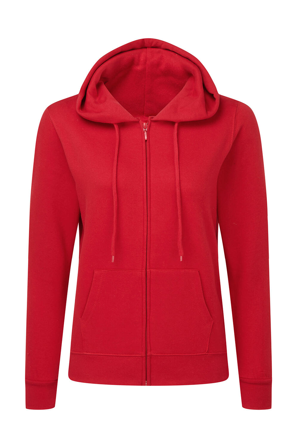 Sudadera capucha cremallera entera mujer Red