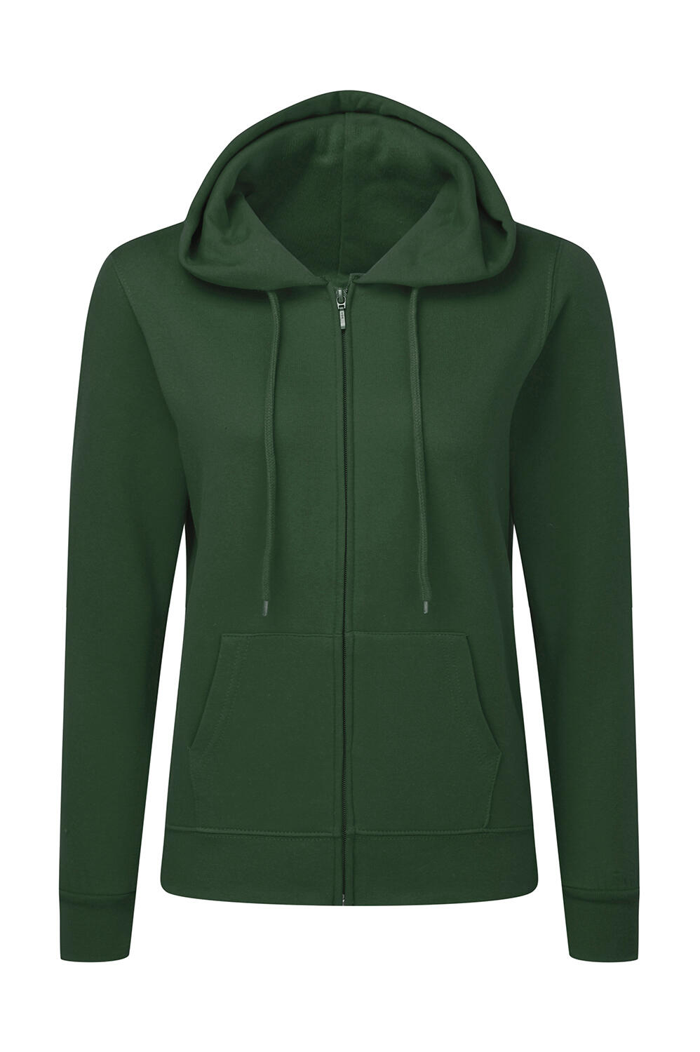 Sudadera capucha cremallera entera mujer Bottle Green