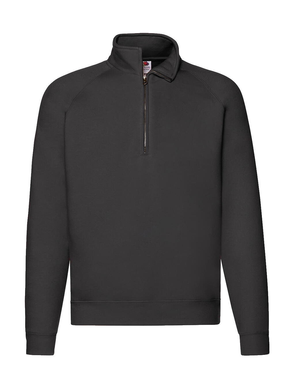 Sudadera con cremallera corta Black