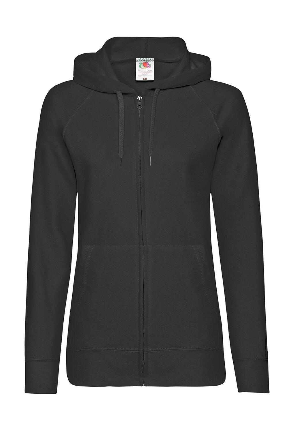 Chaqueta entallada con capucha ligera mujer Black