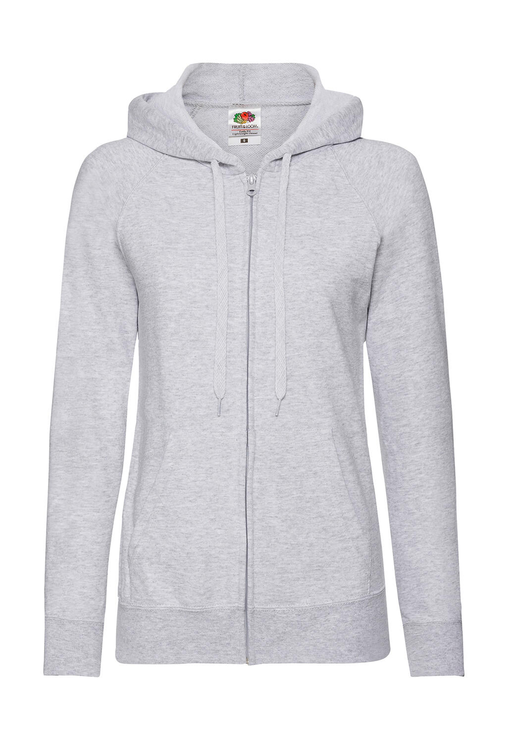 Chaqueta entallada con capucha ligera mujer Heather Grey