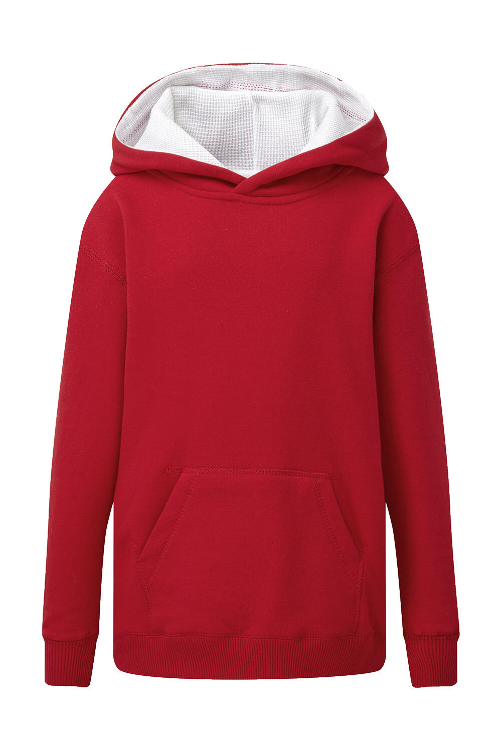 Sudadera capucha en contraste niño Red/White