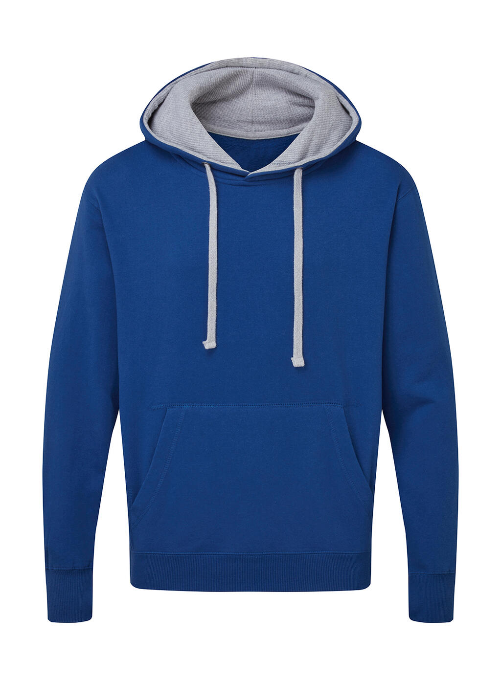 Sudadera capucha en contraste Royal/Light Oxford