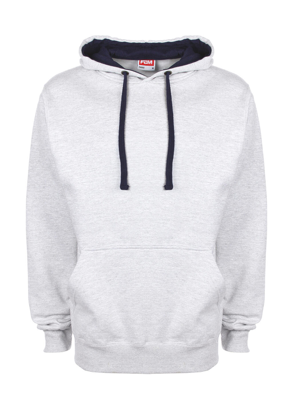 Sudadera capucha contraste Sport Grey/Navy