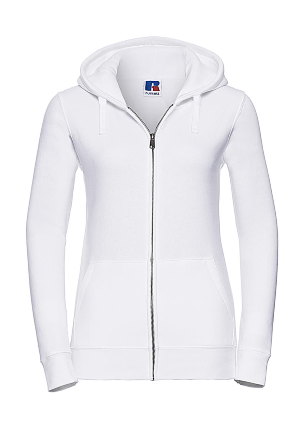 Sudadera Authentic capucha y cremallera mujer White
