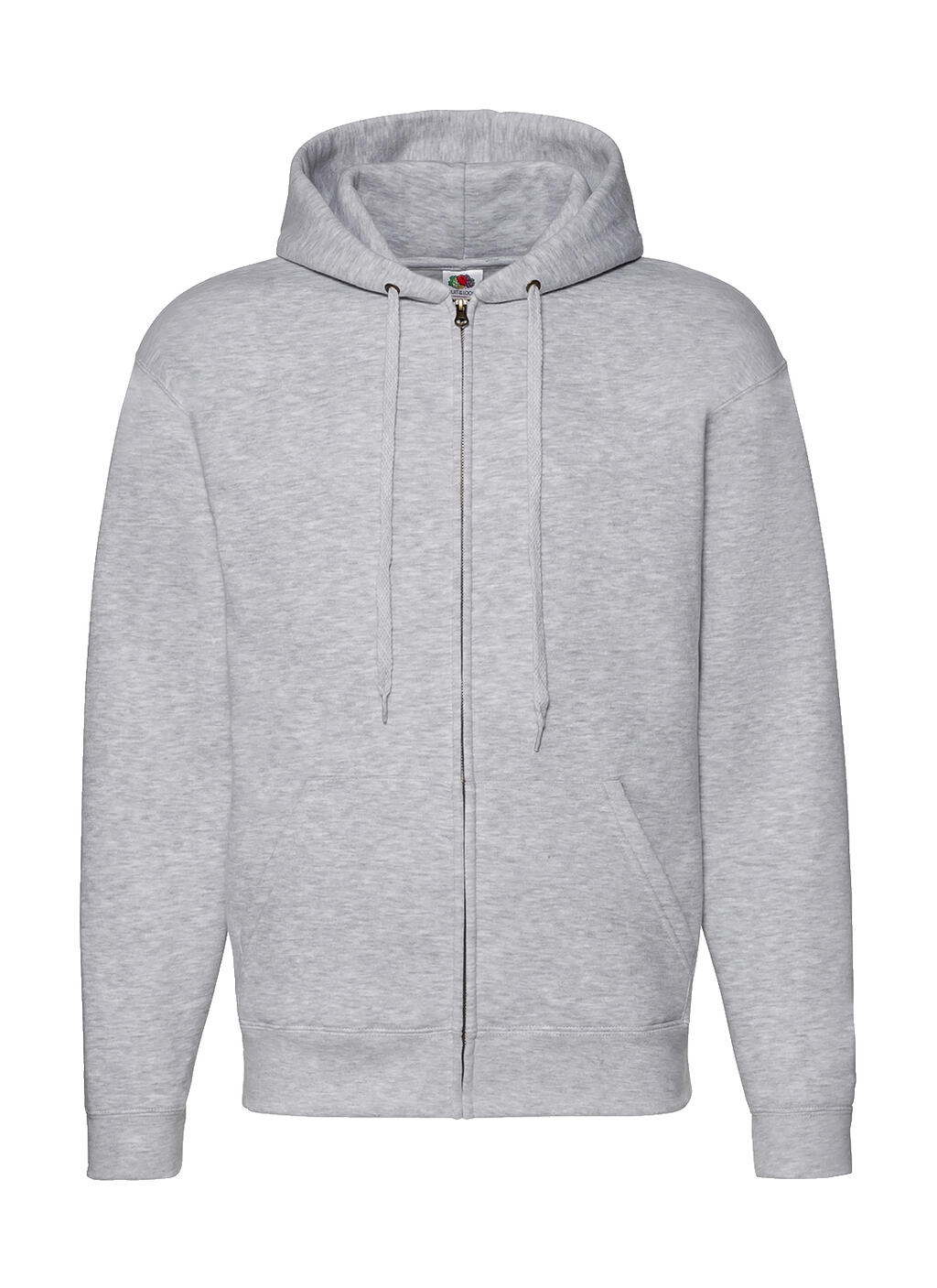 Sudadera capucha cremallera entera Premium Heather Grey