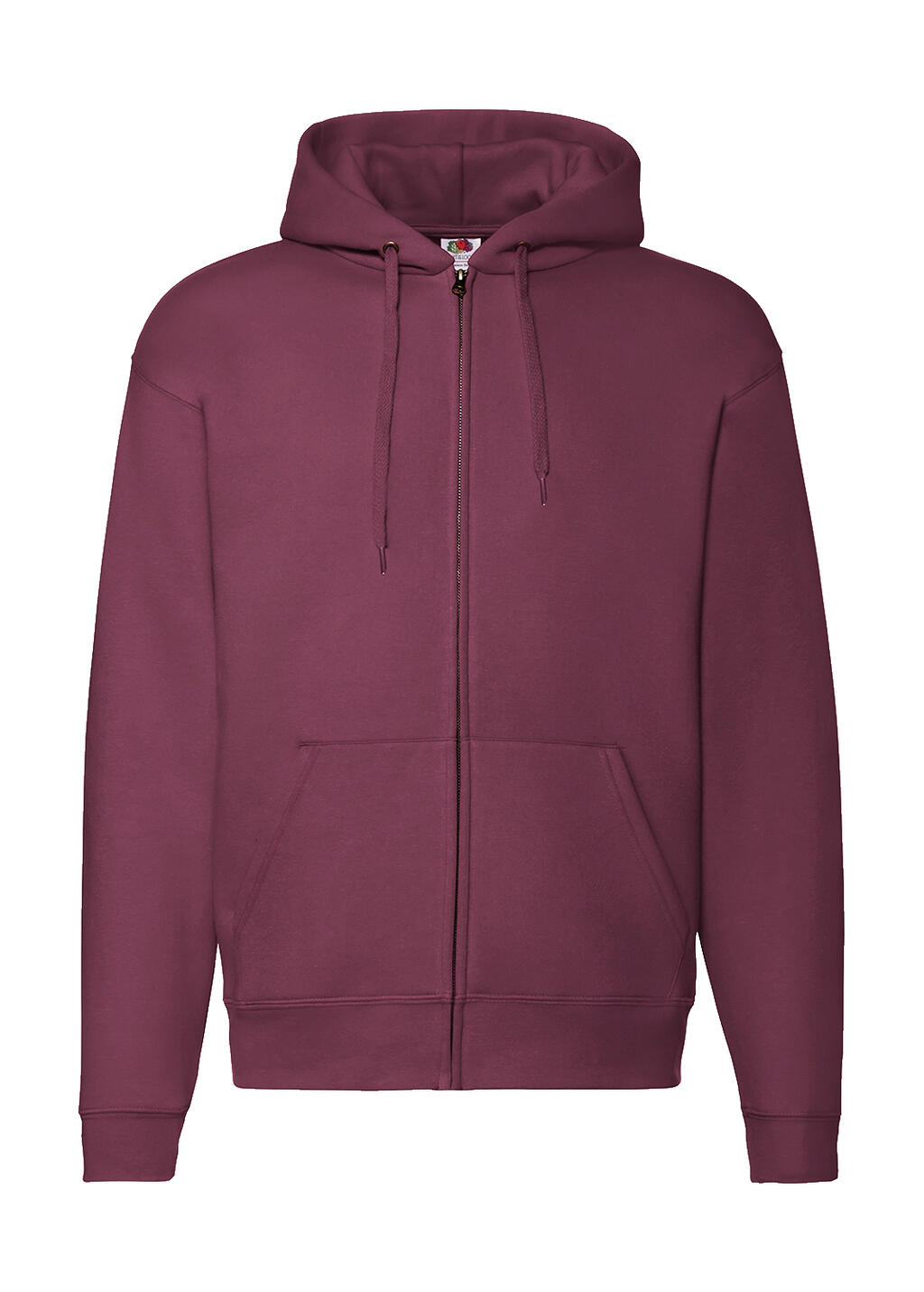 Sudadera capucha cremallera entera Premium Burgundy