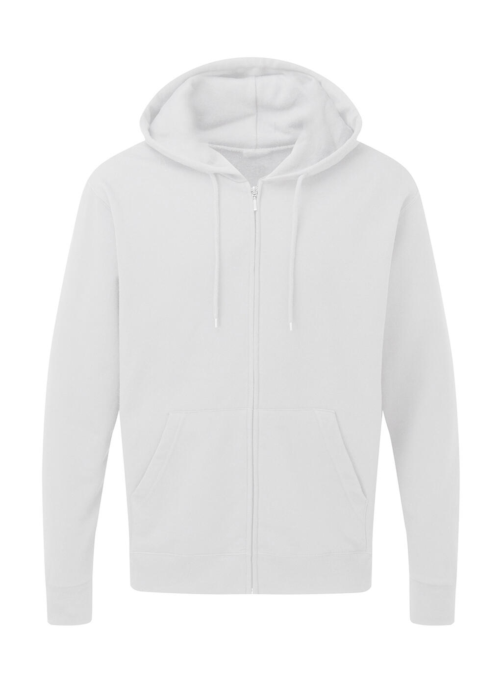 Sudadera capucha cremallera entera hombre White
