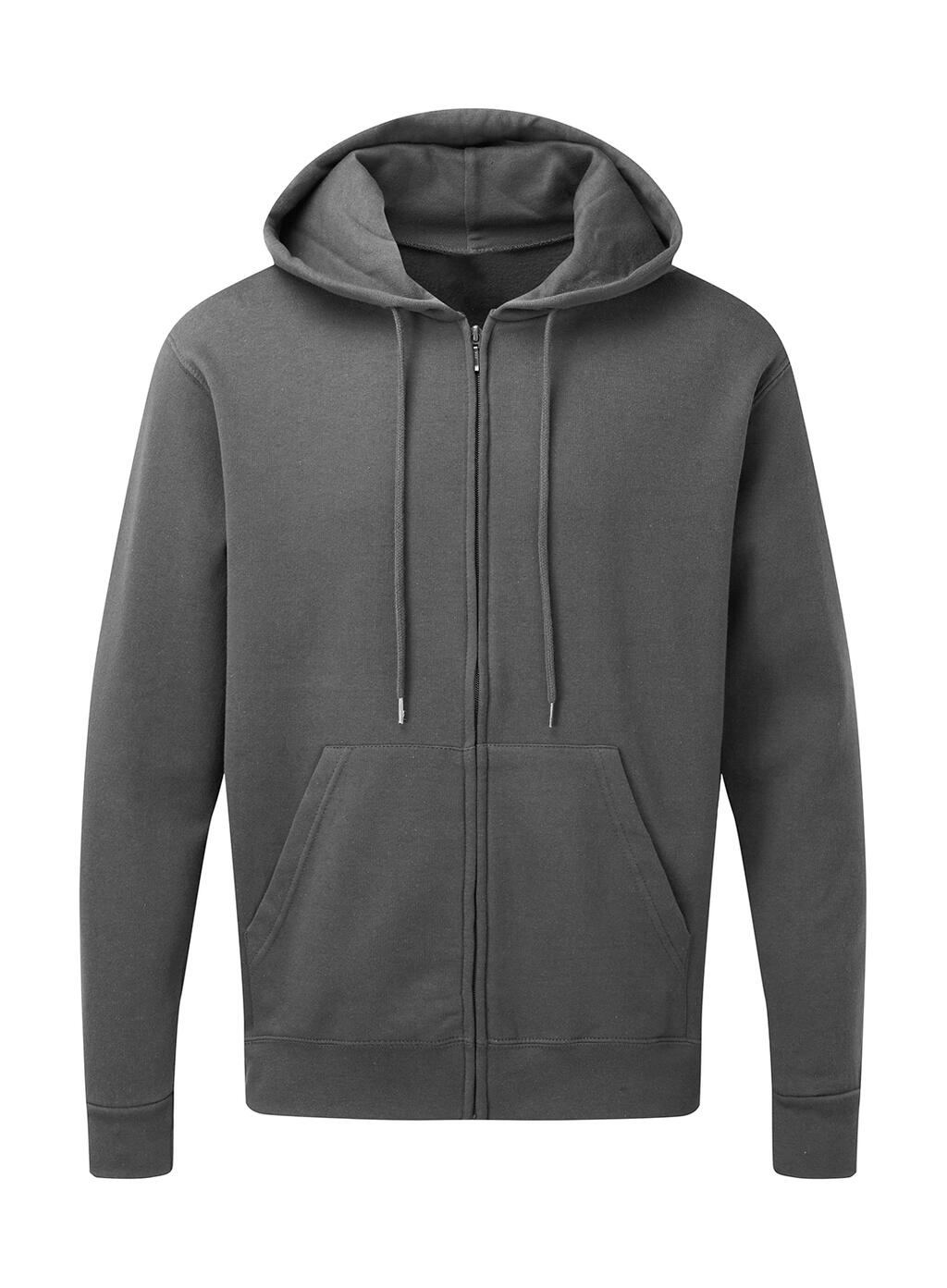 Sudadera capucha cremallera entera hombre Grey