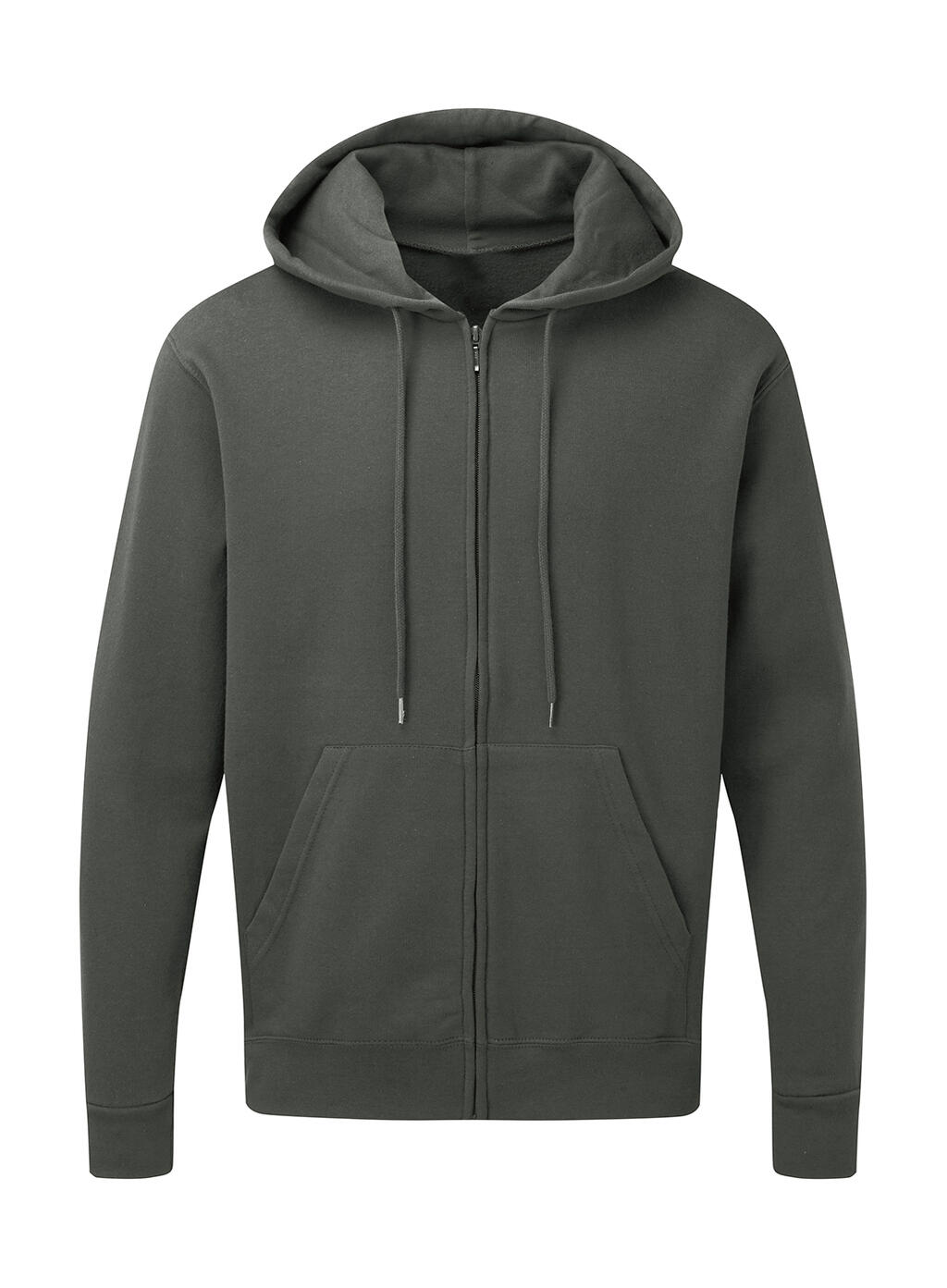Sudadera capucha cremallera entera hombre Charcoal