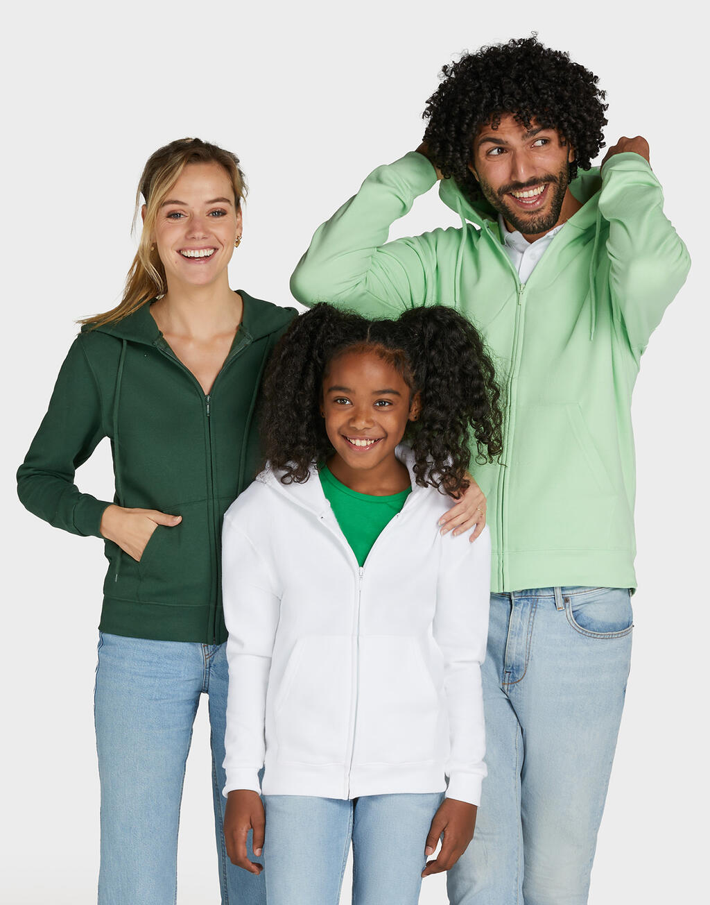  SG Sudadera capucha cremallera entera hombreotro