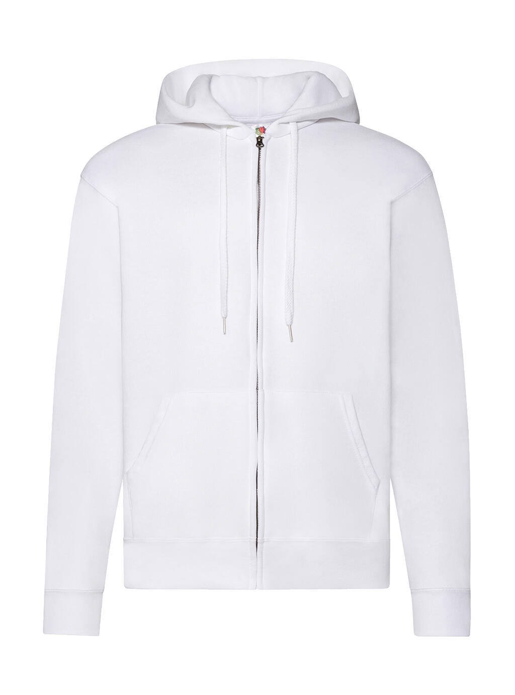 Sudadera capucha cremallera entera hombre White