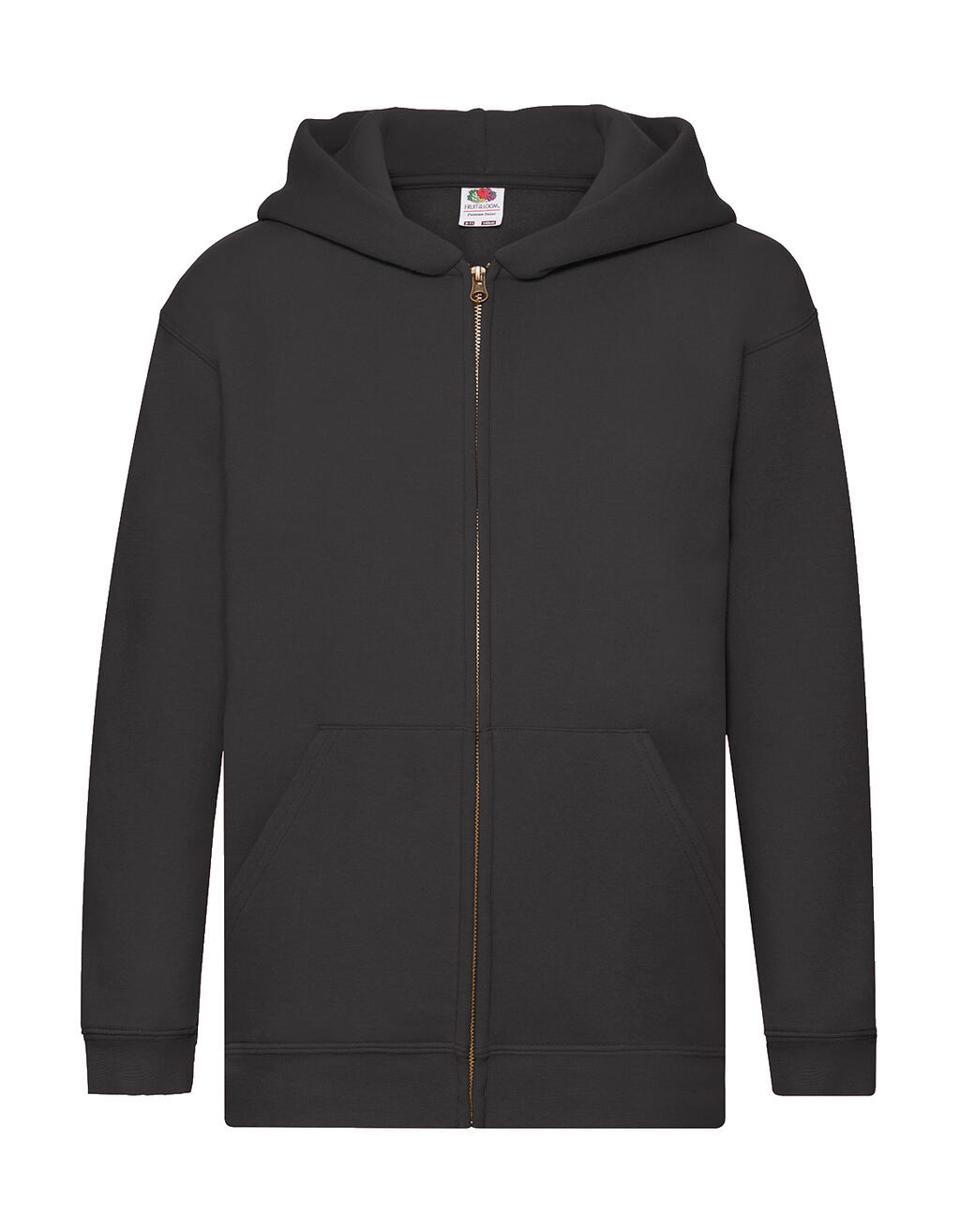 Sudadera capucha con cremallera entera niño Black
