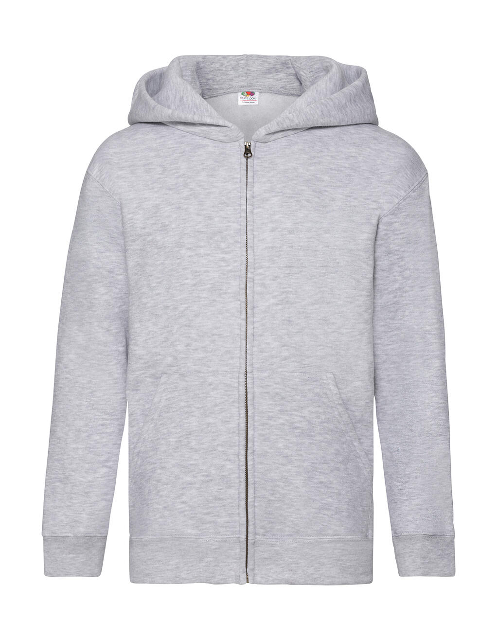 Sudadera capucha con cremallera entera niño Heather Grey