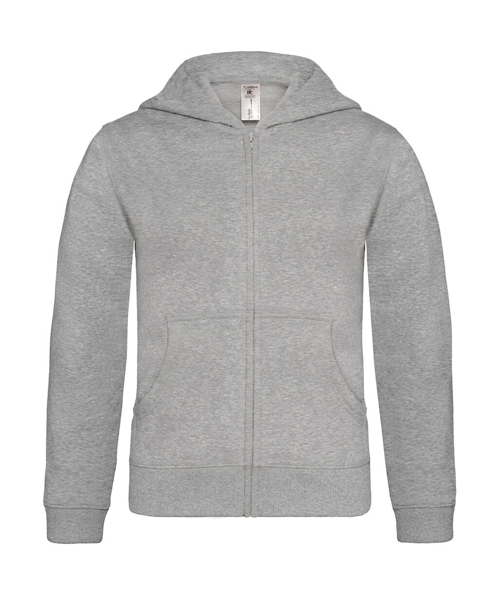 Sudadera Hooded Full Zip/kids Heather Grey