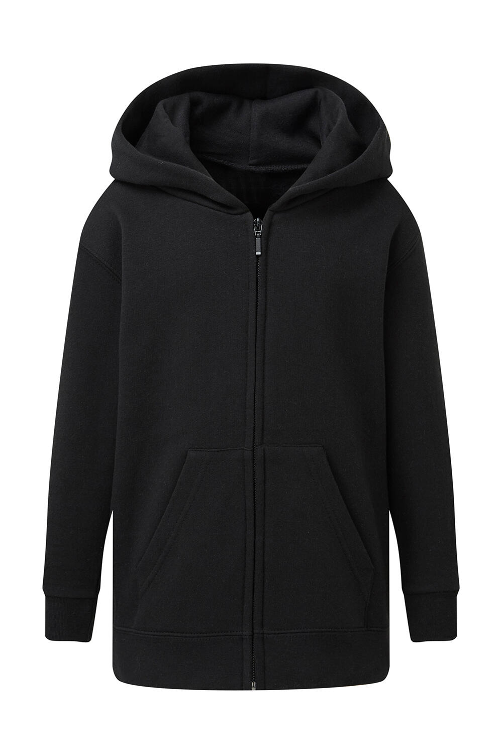 Sudadera capucha cremallera entera niño Black
