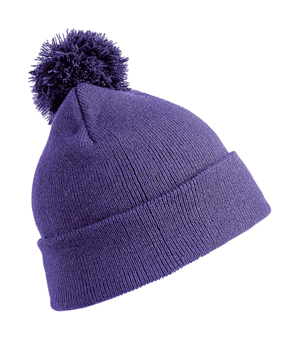 Gorro con pompón Purple