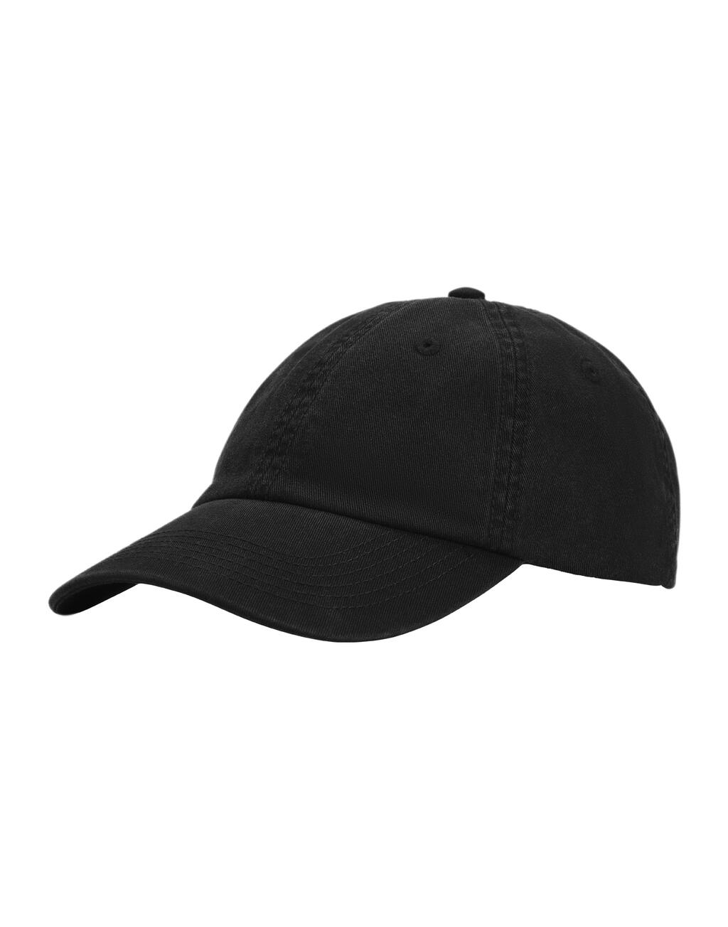 Cotton Twill Cap Washed Black 
