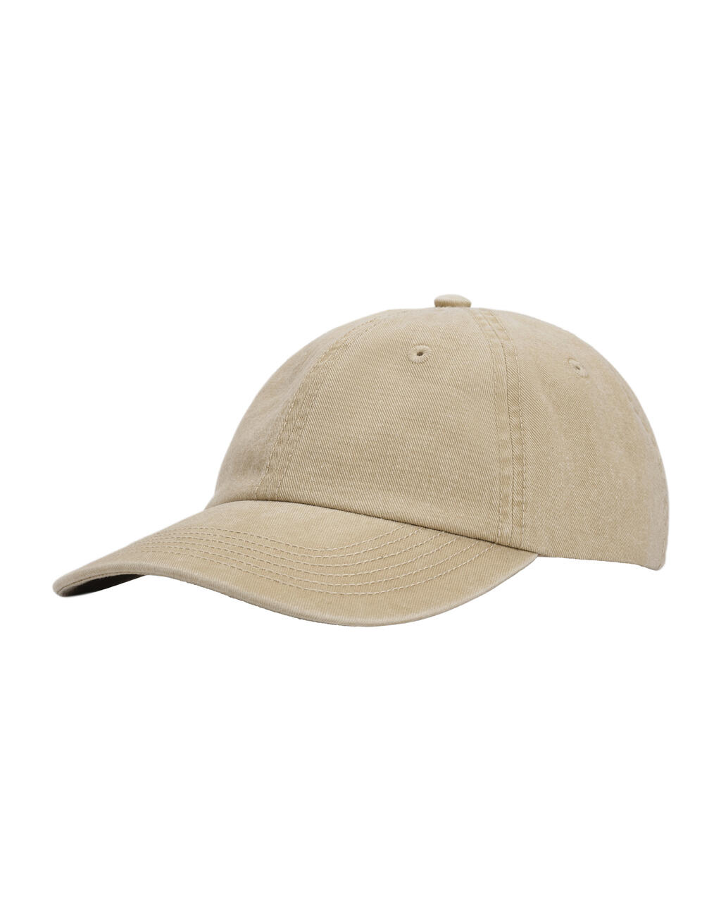 Cotton Twill Cap Washed Oatmeal 