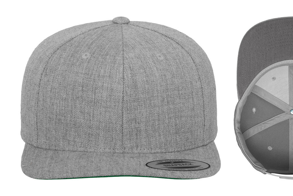 Gorra clásica Snapback Heather Grey/Heather Grey