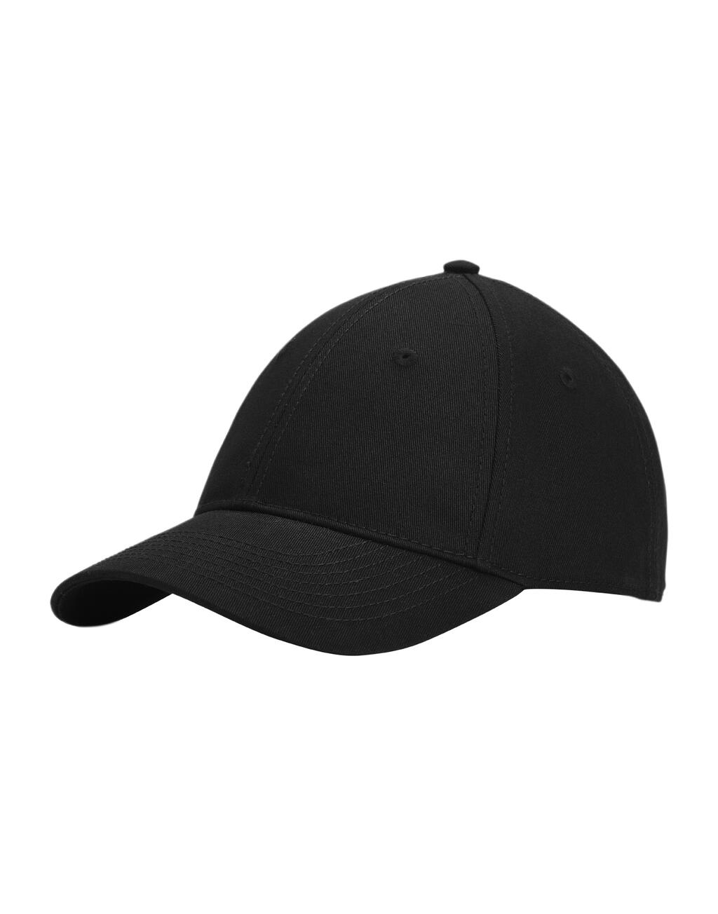 Cotton Twill Baseball Cap Black