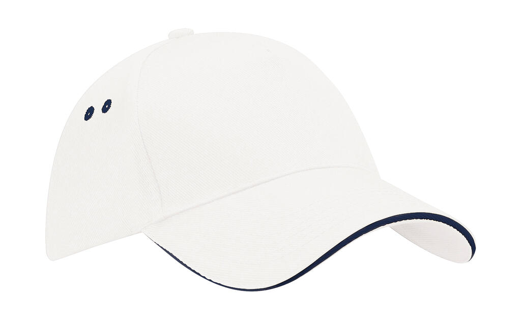 Gorra 5 paneles - Visera Sandwich Ultimate White/French Navy