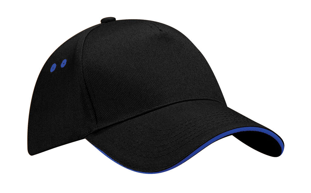 Gorra 5 paneles - Visera Sandwich Ultimate Black/Bright Royal