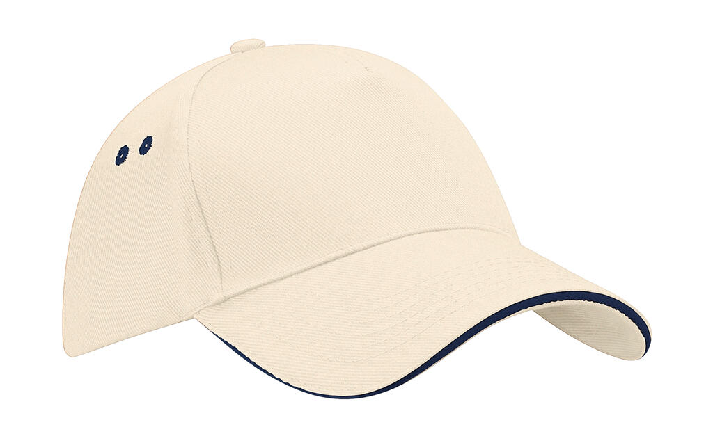 Gorra 5 paneles - Visera Sandwich Ultimate Putty/French Navy