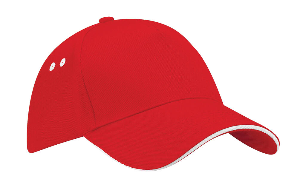 Gorra 5 paneles - Visera Sandwich Ultimate Classic Red/White