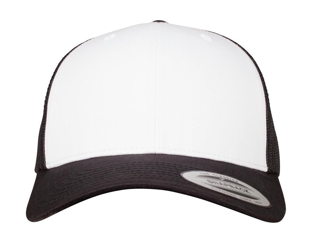 Retro Trucker Frontal de color Black/White/Black