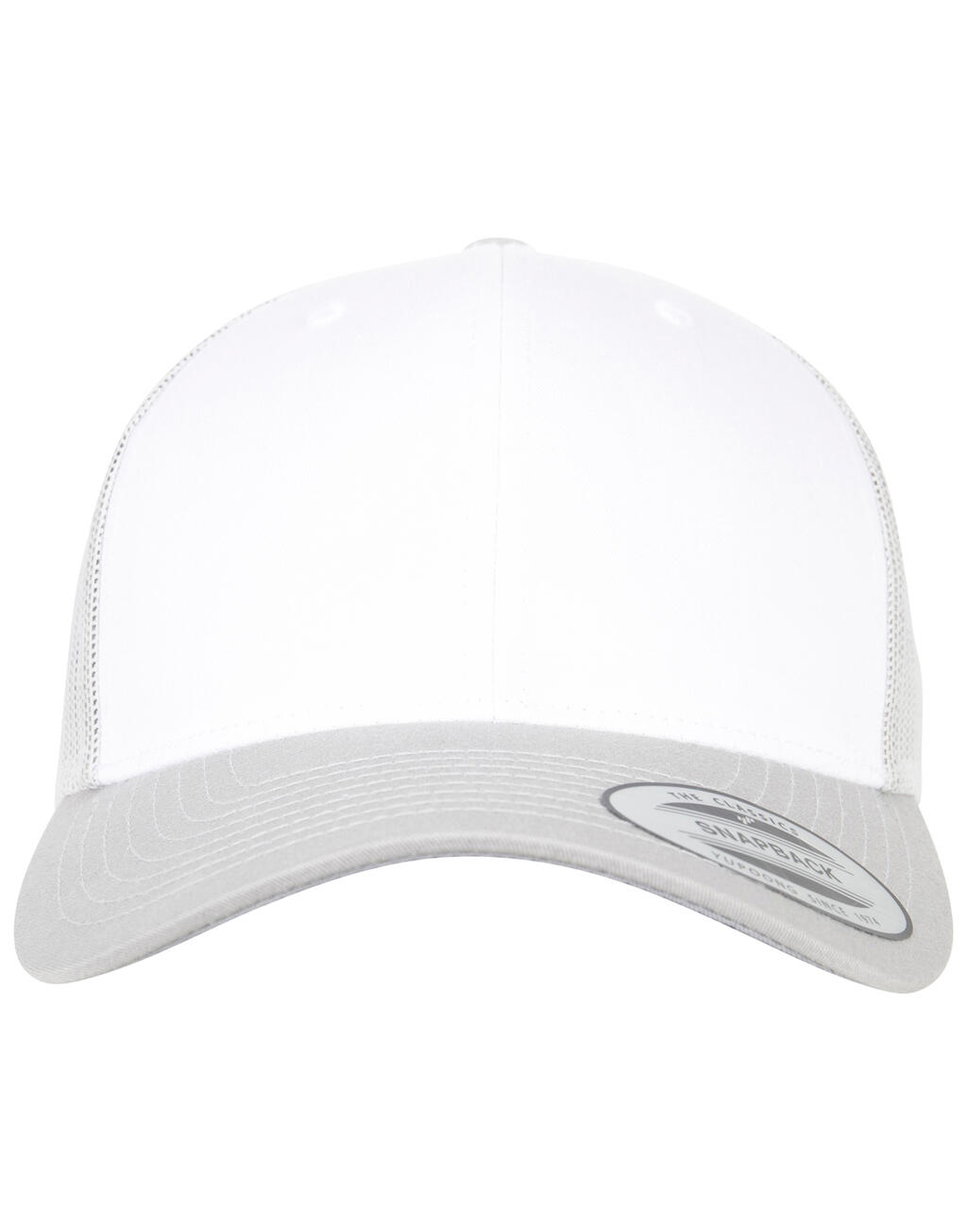 Retro Trucker Frontal de color Silver/White/Silver