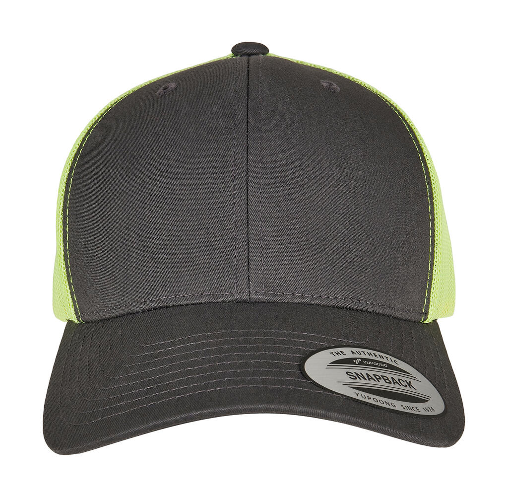Gorra Retro 2 tonos Charcoal/Neon Green