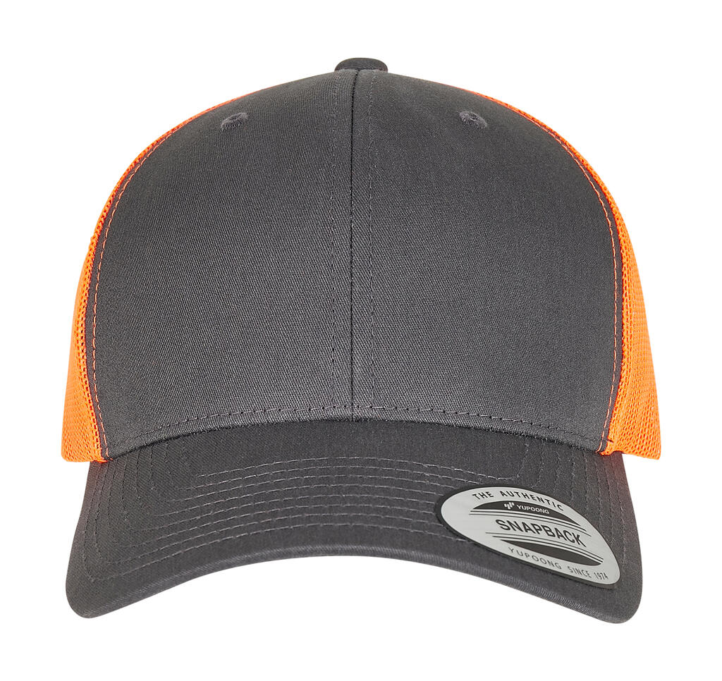 Gorra Retro 2 tonos Charcoal/Neon Orange