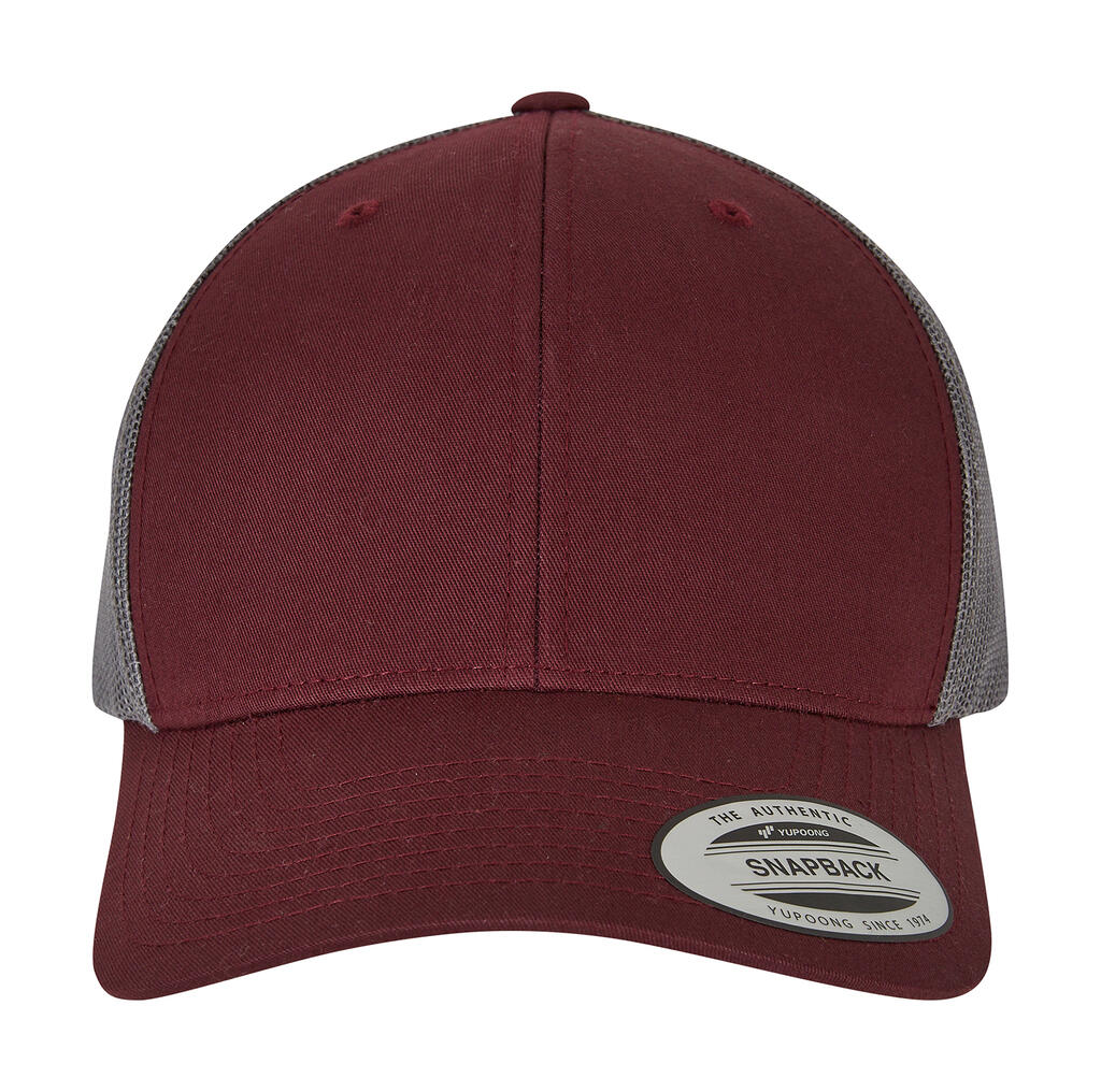 Gorra Retro 2 tonos Maroon/Grey