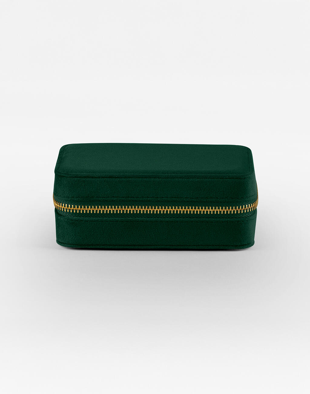 Caja de joyas de viaje Velvet Dark Emerald