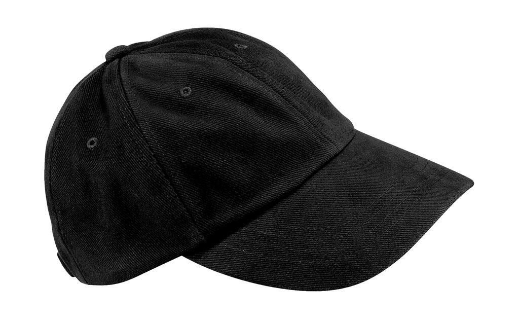 Gorra algodón peinado Heavy perfil bajo Black