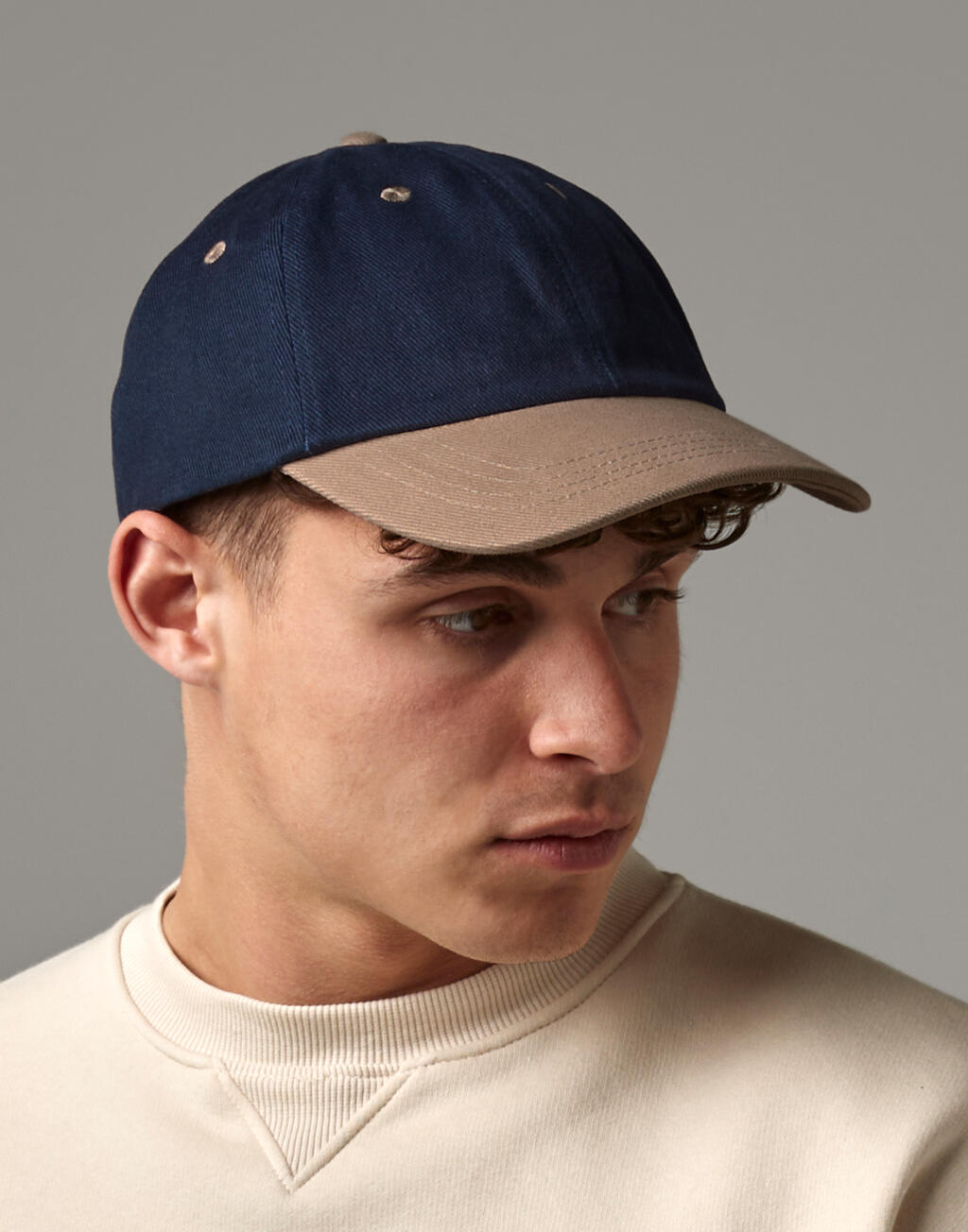 Beechfield Gorra algodón peinado Heavy perfil bajo